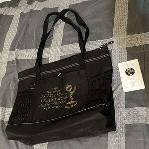 Official EMMY Awards Tote Bag 14x16.5 (zipper top) New 2017 + BONUS Ticket